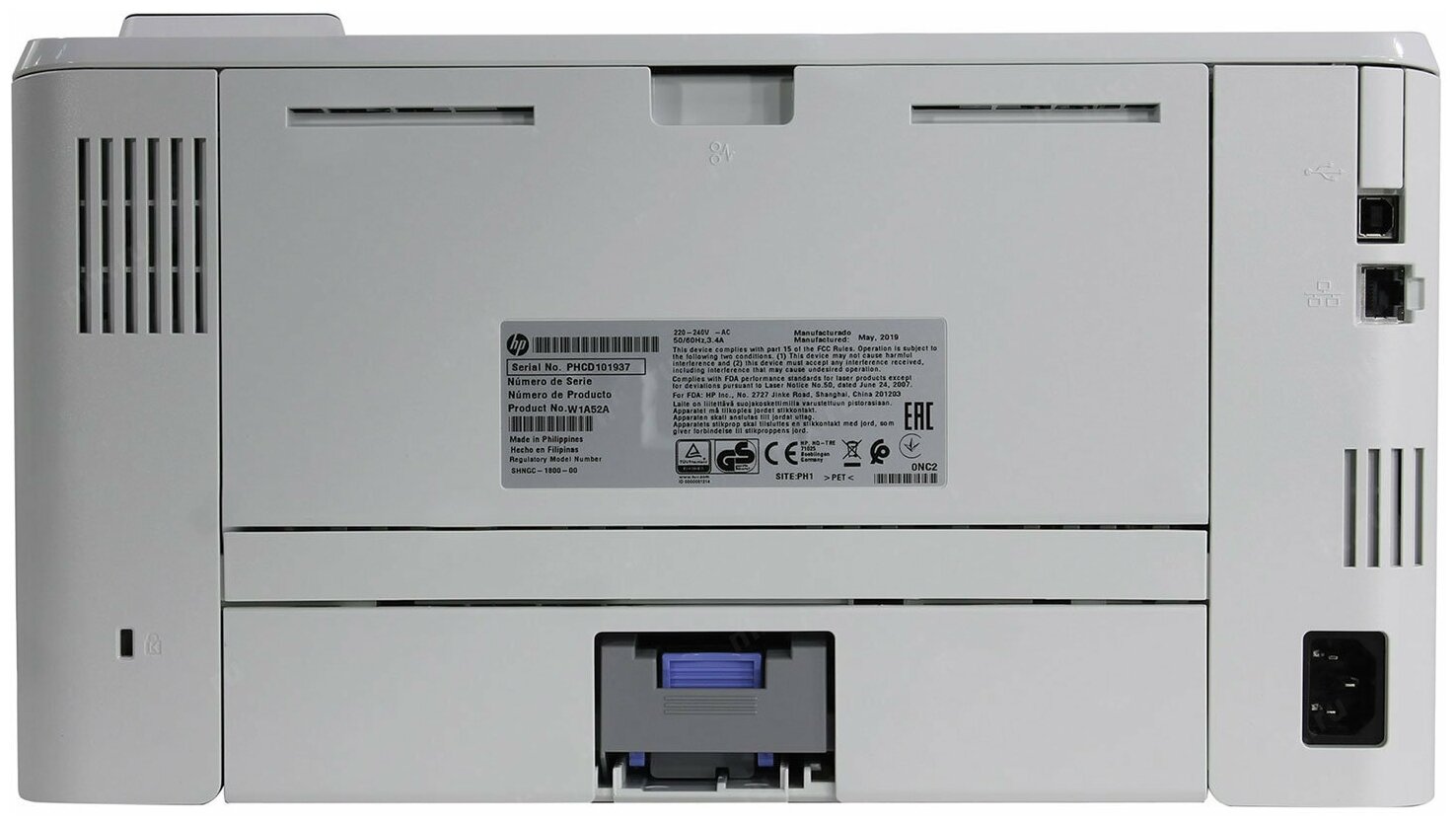 Принтер лазерный HP LaserJet Pro M404n лазерный, цвет: белый [w1a52a] - фото №7