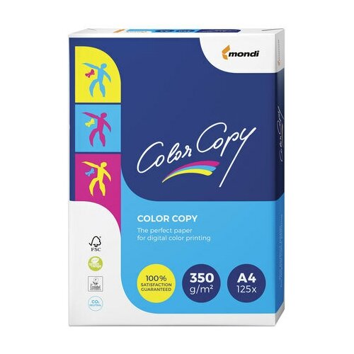 Бумага COLOR COPY, А4, 350 г/м2, 125 л, для полноцветной лазерной печати, А++, Австрия, 161% (CIE)