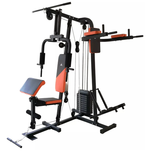 Мультистанция DFC D7002 черный/оранжевый мультистанция dfc homegym d854 черный