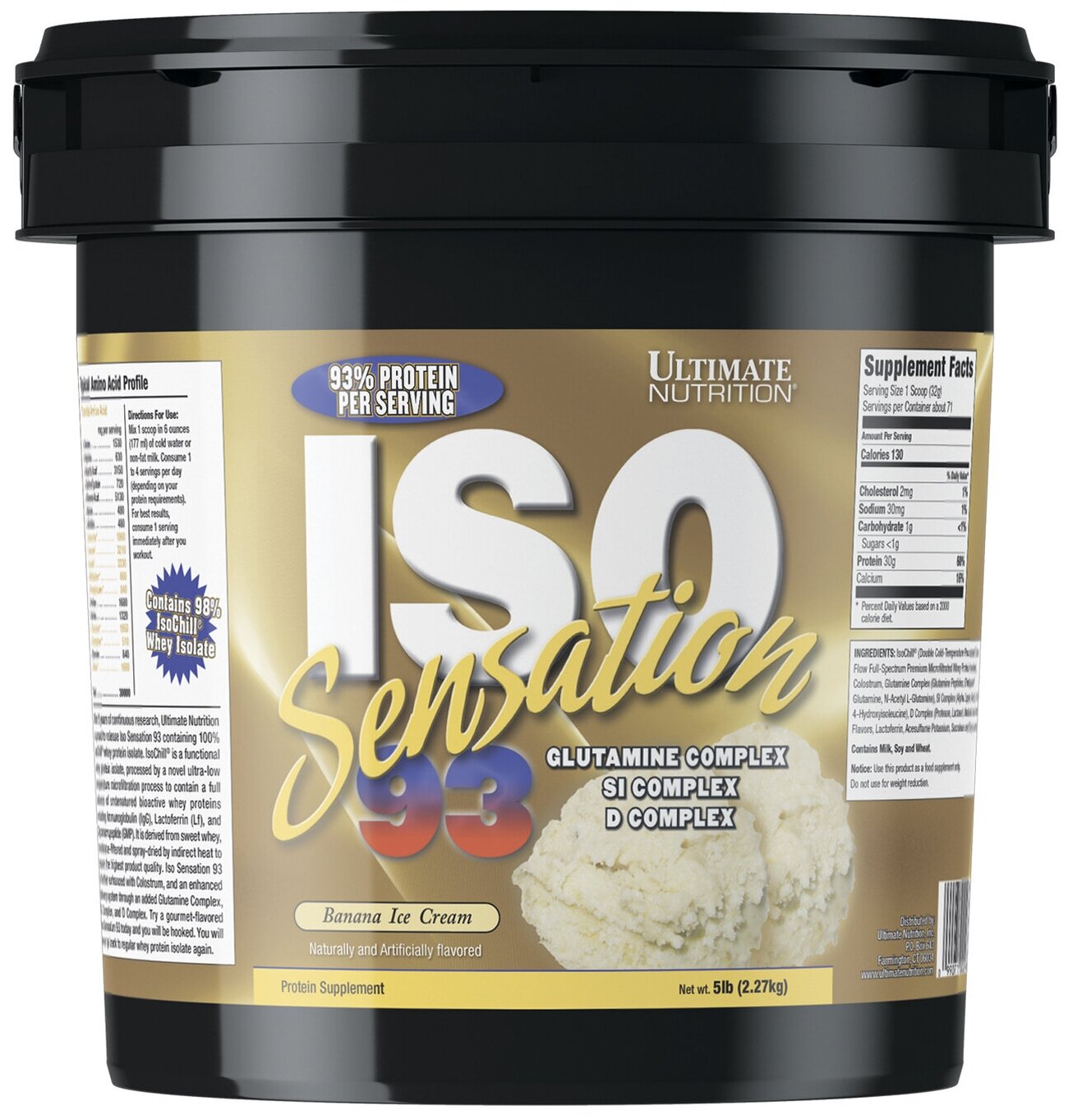 Протеин Ultimate Nutrition ISO Sensation 2270 гр Банан