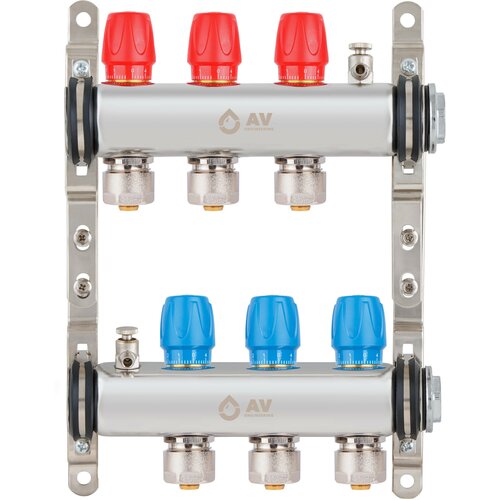 Коллекторная группа AV Engineering Коллекторная группа AVE135, 3 выхода AV ENGINEERING (AVE13500103) 3 коллекторная группа ave136k 4 выхода av engineering ave13600104k