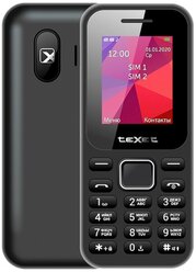 Мобильный телефон teXet TM-122 цвет черный, 1 шт.