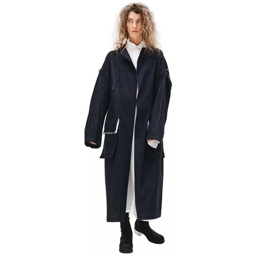 фото Y's синее пальто из денима 1