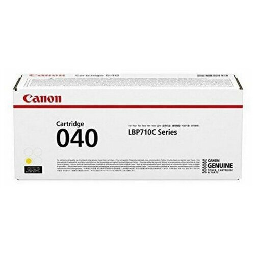 Картридж лазерный Canon Cartridge 040 0454C001 желтый оригинальный, 636458