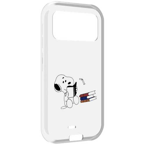 Чехол MyPads собака-с-книжками для Oukitel F150 H2022 задняя-панель-накладка-бампер чехол mypads собака с книжками для oukitel wp18 задняя панель накладка бампер