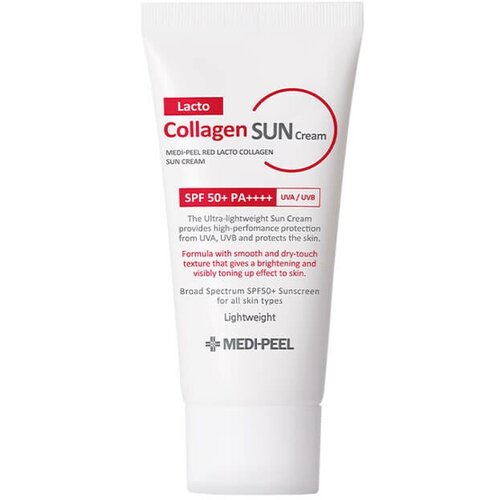 Medi-Peel Солнцезащитный крем с коллагеном Red Lacto Collagen Sun Cream SPF50+ PA++++ 50 мл.