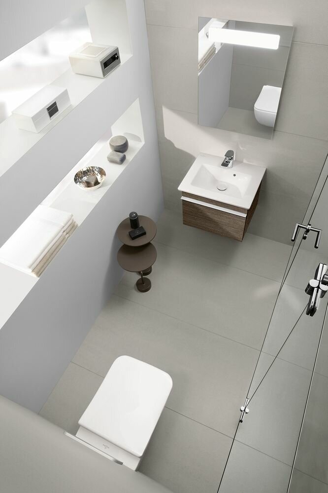 Унитаз подвесной Villeroy & Boch альпийский белый - фото №19