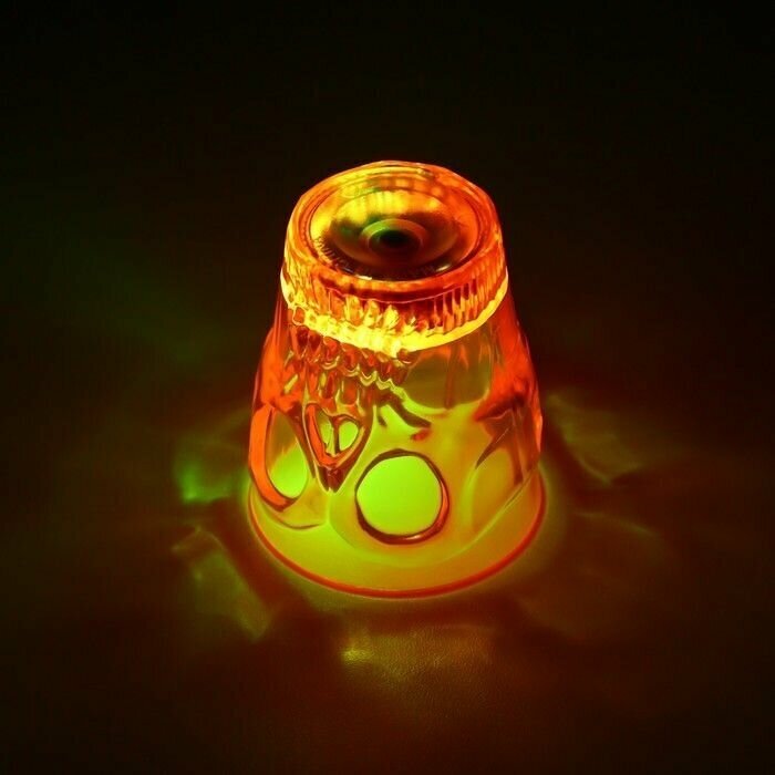 Ночник "Хэллоуин" LED 1Вт от батареек LR41 оранжевый 6х5х5см - фотография № 3