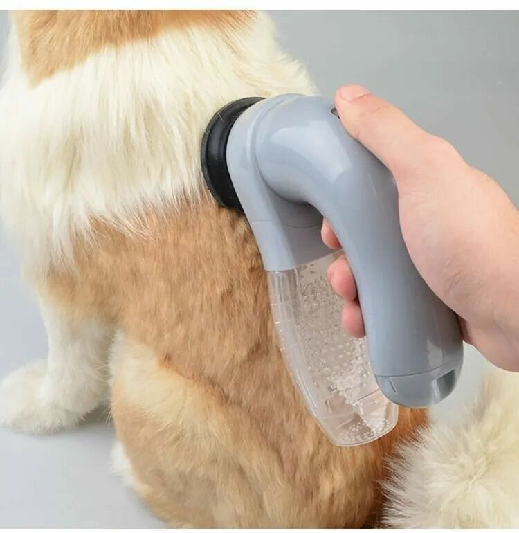 Многофункциональная щетка-пылесос для вычёсывания шерсти для собак и кошек shed pal - фотография № 4