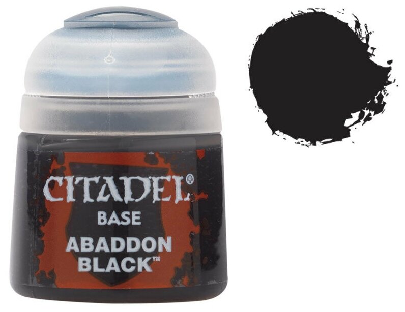   Warhammer Games Workshop   :   (Paint Pot: Abbaddon Black)