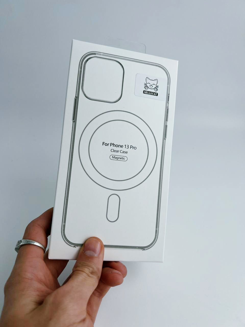 Чехол на iPhone 13 Pro, прозрачный, с поддержкой беспроводной зарядки, прозрачный
