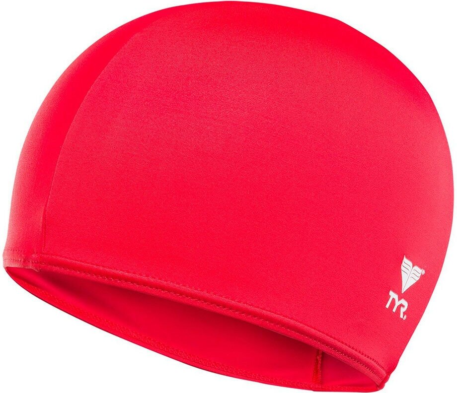 Шапочка для плавания Tyr Solid Lycra Cap, Lcy-610, красный, 80% нейлон, 20% лайкра (senior)