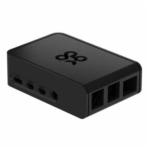 корпус для микрокомпьютеров orange pi lite прозрачный Корпус Raspberry Pi 4 Model B Official Case Okdo Slide Series, Black, Retail, для Raspberry Pi 4 Model B (