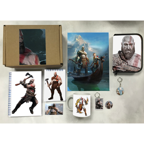 брелок акриловый би 2 9 Бокс God of War №4, товары с нашими рандомными картинками