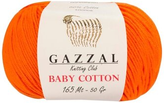 Пряжа Gazzal Baby Cotton цвет 3419