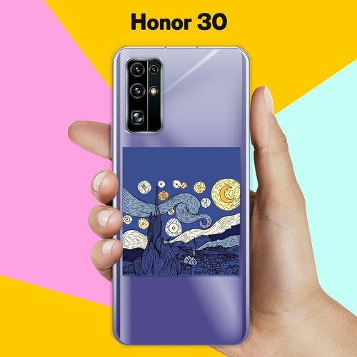 Силиконовый чехол Ночь на Honor 30 силиконовый чехол принт зебра на honor 30 хонор 30