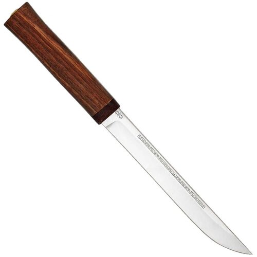 Нож Бурятский средний АИР Златоуст, рукоять орех нож скинер аир златоуст 95х18 рукоять орех