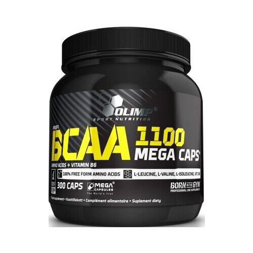 Аминокислоты BCAA (БЦАА) Olimp PROFI BCAA Mega Caps (300 капсул)