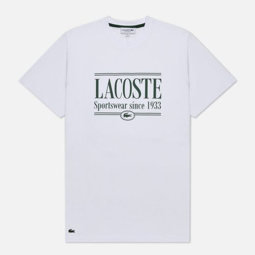 Мужская футболка Lacoste Sportswear Regular Fit белый, Размер XL