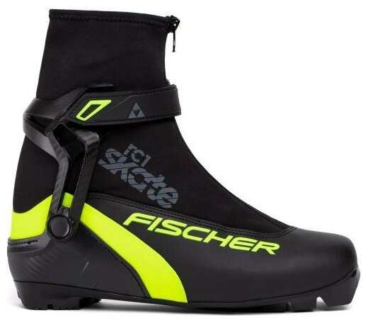 Лыжные ботинки Fischer RC 1 Skate S86022 NNN (черный/салатовый) 2022-2023 42 EU