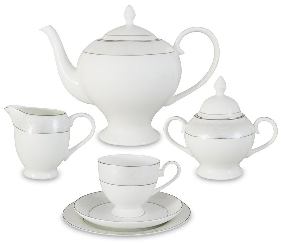 Чайный сервиз Anna Lafarg Emily "Мелисента" 21 предмет на 6 персон (AL-14-310_21-E5)