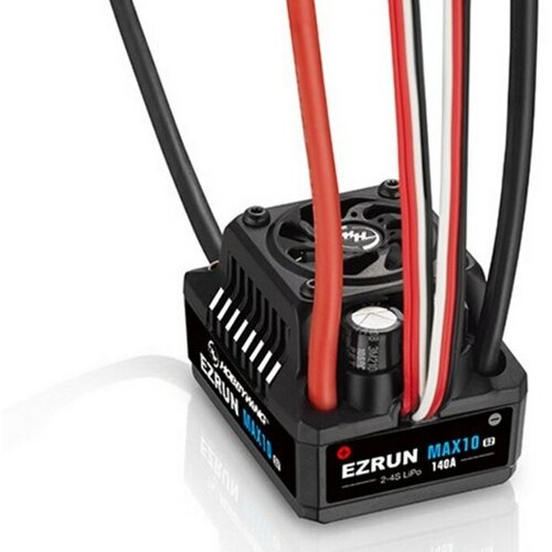 аккумулятор lipo fullymax 14 8v 3300мач 30c fb3300hp 4s Бесколлекторный регулятор Hobbywing EZRUN MAX10 G2-140A, 140A-880A, 1/10 влагозащищённый