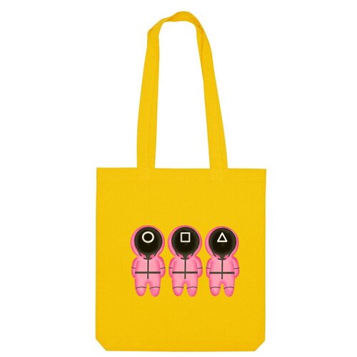 Сумка шоппер Us Basic, желтый сумка игра в кальмара 6