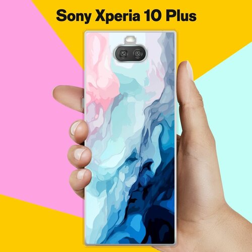 Силиконовый чехол на Sony Xperia 10 Plus Акварель / для Сони Иксперия 10 Плюс