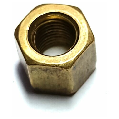 Гайка М8*1 латунь высокая (OEM: 250511). Упаковка 10 шт