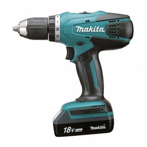 Дрель-шуруповерт акк Makita DF457DWE 18В2х15АчLi-ionБЗП-13мм0-400-1400обм4224Нм17кгчемG-серия15599251 1388900₽