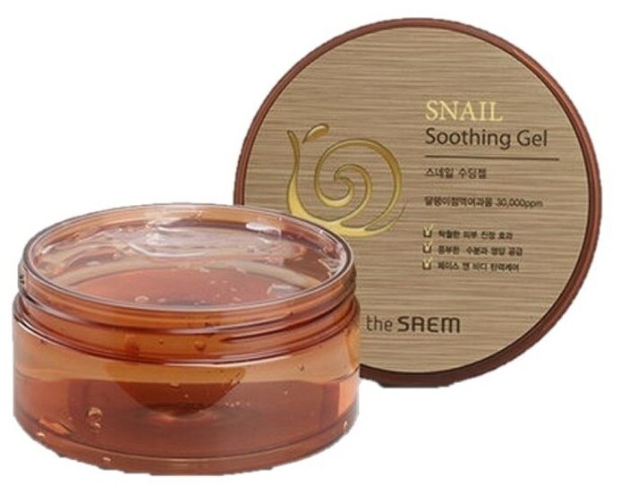 The Saem Snail Гель с улиточным экстрактом Snail Soothing Gel 300мл