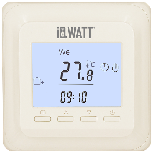 Терморегулятор с ЖК-дисплеем IQ THERMOSTAT Р (ivory) терморегулятор с жк дисплеем climatiq рt ivory