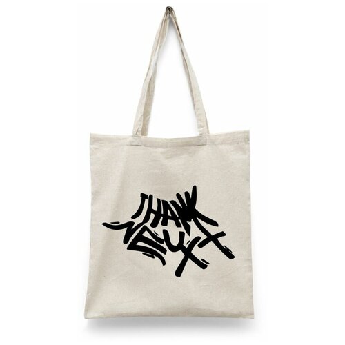 фото Сумка-шоппер унисекс каждому своё "ариана гранде/ariana grande" черная