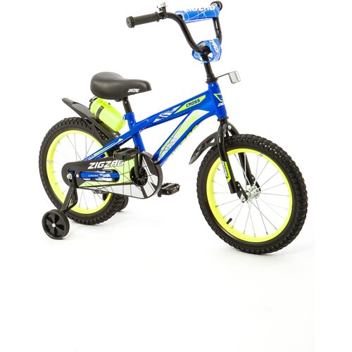 Велосипед детский двухколесный 16 ZIGZAG CROSS синий для детей от 4 до 6 лет на рост 100-125см требует финальной сборки 792000₽