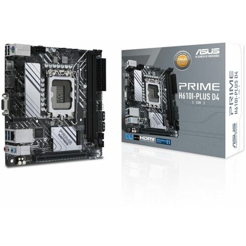 Материнская плата ASUS PRIME H610I-PLUS D4-CSM LGA1700 H610 PCIE 40 USB32 GEN 1 MB 90MB1B20-M0EAYC 755753 1673700₽