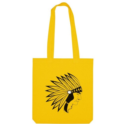 Сумка шоппер Us Basic, желтый printio сумка ожерелье настоящего индейца