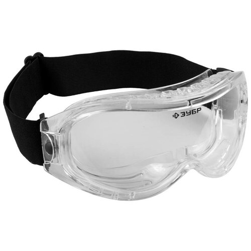 ЗУБР Профессионал 7 закрытого типа, химическистойкая ацетатная линза, с непрямой вентиляцией, панорамные, защитные очки (110235)