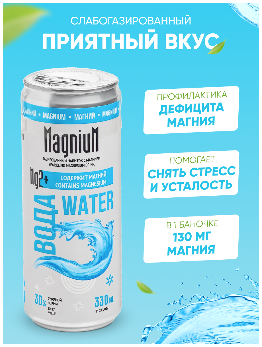 Функциональная вода с магнием "MagniuM", 12 шт