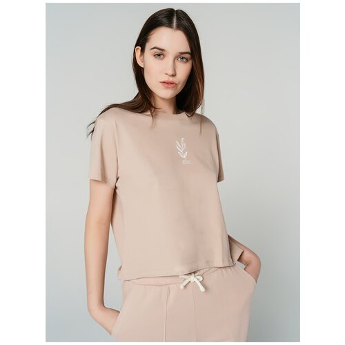 фото Футболка с кор.рукавом твое 78147 размер l, бежевый, women