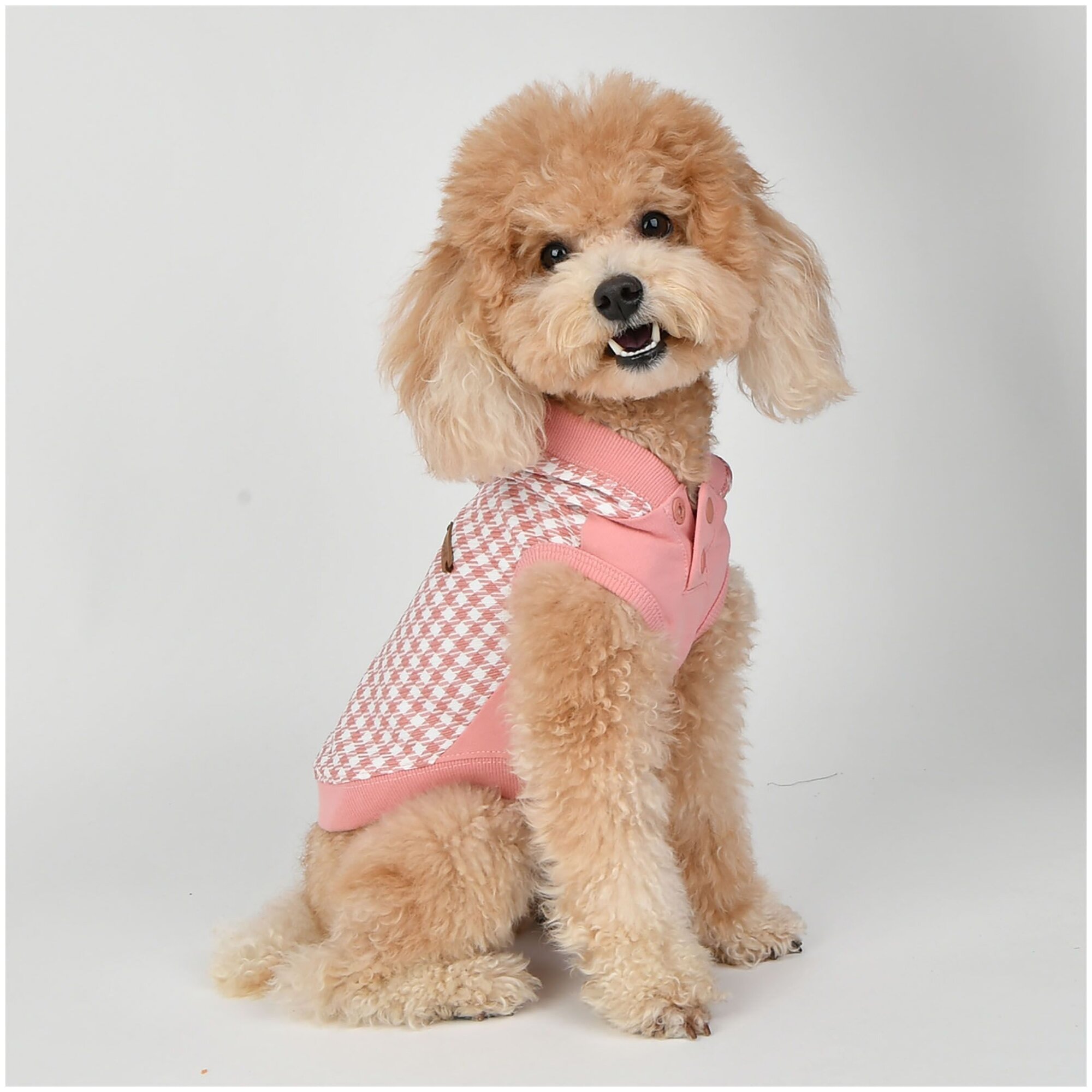 Футболка для собак с капюшоном PUPPIA "Collette", розовая, M, 30х38х25см (Южная Корея) - фотография № 3