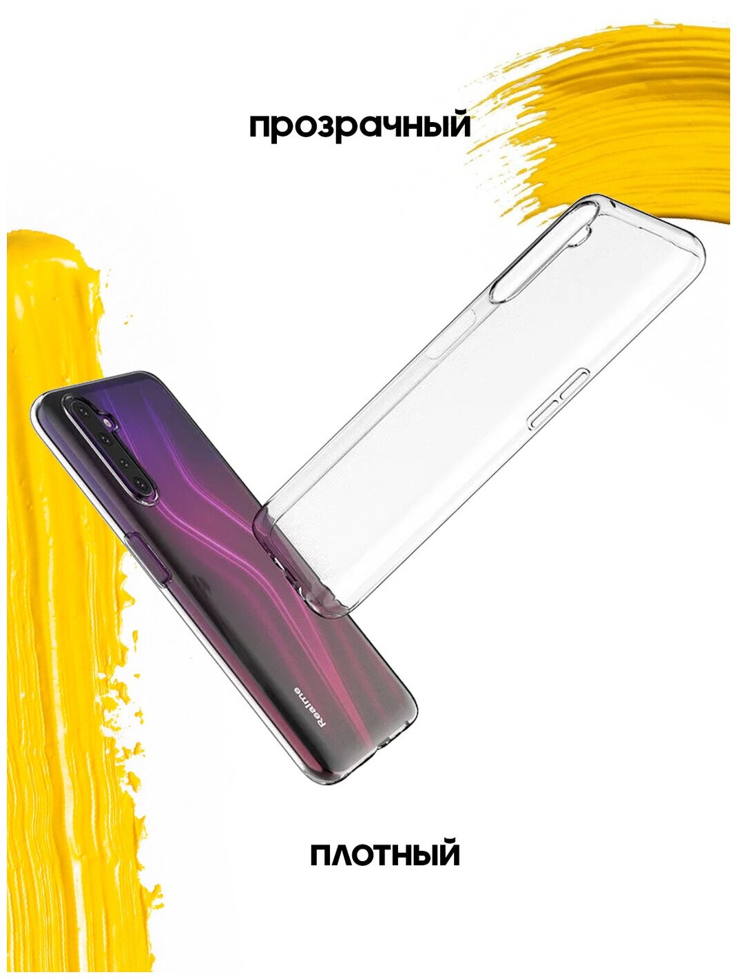 Чехол для realme 6 Pro / реалми 6 про прозрачный