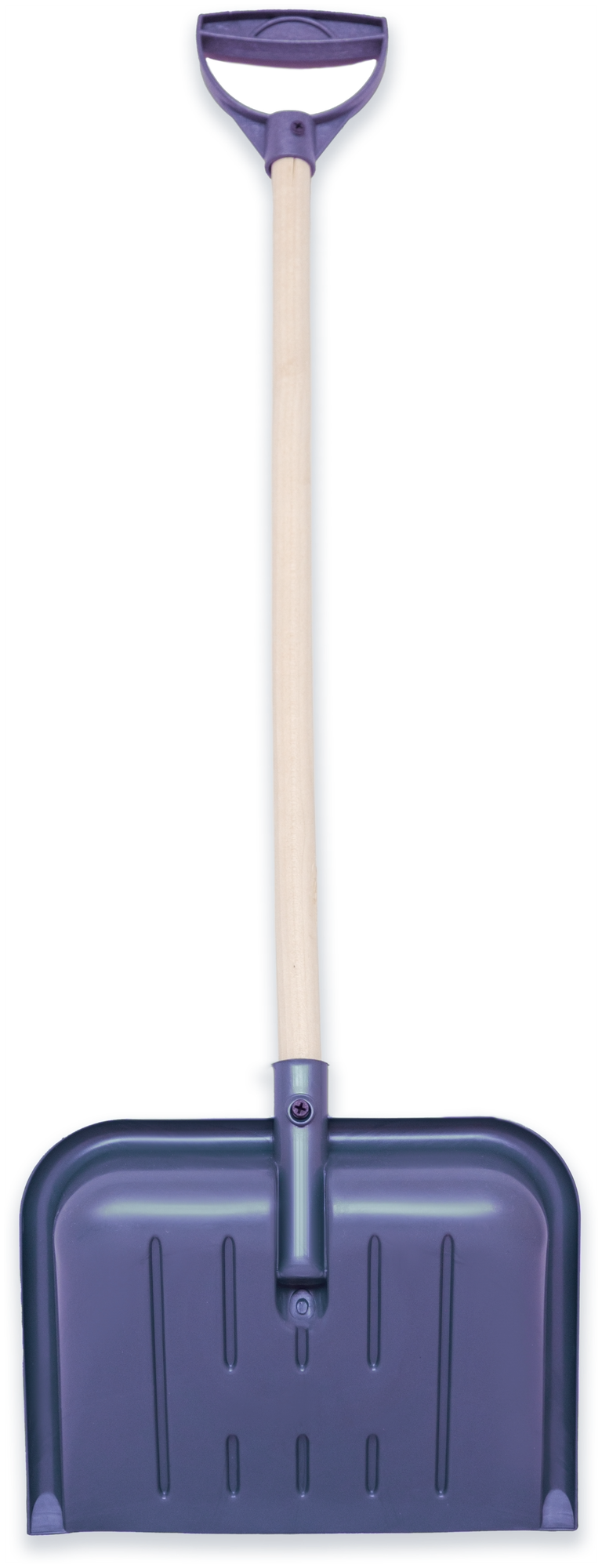 Лопата детская для снега и песка деревянный черенок с ручкой 80 см, синяя - фотография № 3