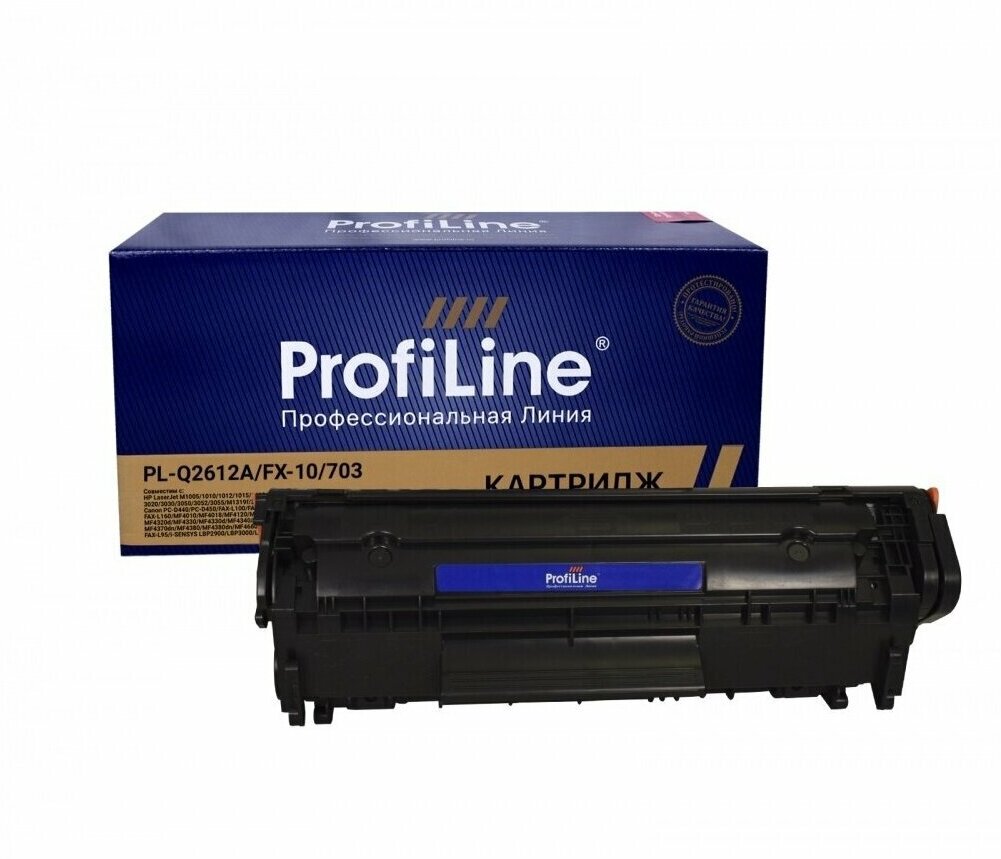 ABC Картридж ProfiLine 12A PL-Q2612A/FX-10/703 (черный) совместимый для HP LJ, Canon