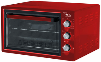 жарочный шкаф oasis m45r красный 45л 1500вт таймер ean:4640130949143