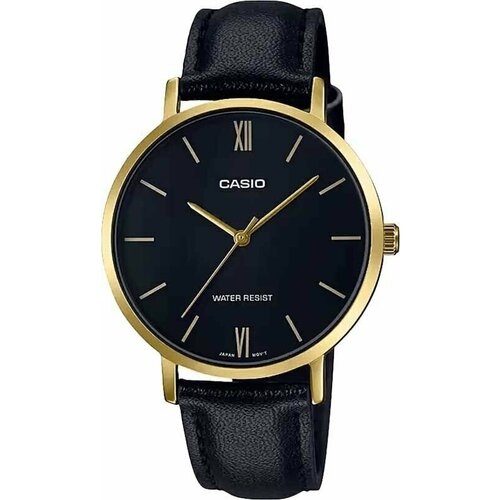 фото Наручные часы casio часы наручные женские casio collection ltp-v001gl-1b гарантия 2 года, коричневый, черный