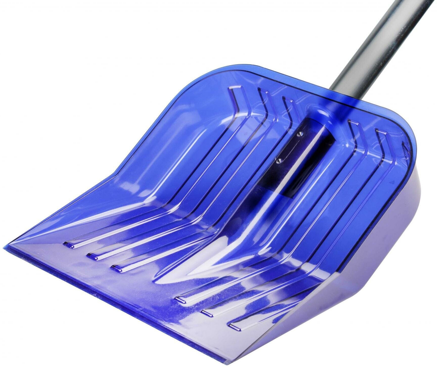 Лопата для уборки снега Альтернатива М8833 с алюминиевым черенком 430 x 420 синяя
