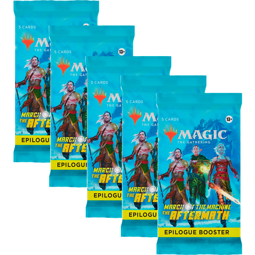 Magic The Gathering: 5 Epilogue-бустеров MTG издания March of the Machine The Aftermath на английском языке magic the gathering 3 драфт бустера mtg издания march of the machine на английском языке