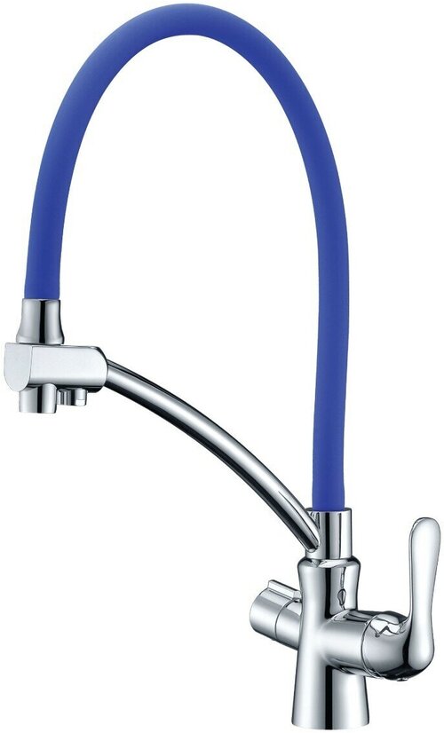 Смеситель Lemark Comfort LM3070C-Blue для кухни с подключением к фильтру с питьевой водой