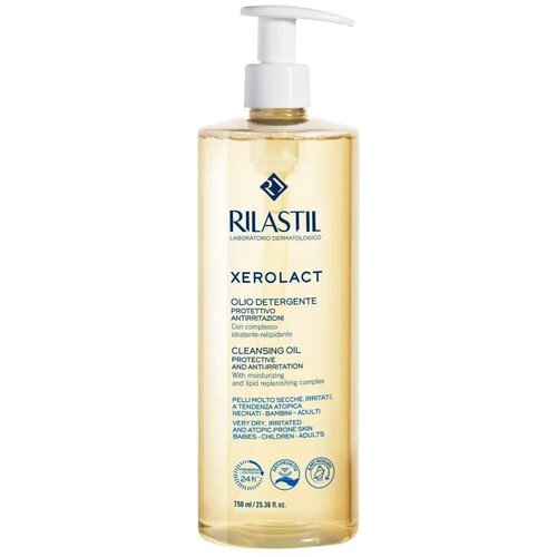 RILASTIL XEROLACT Защитное и успокаивающее масло для умывания и очищения 750 мл