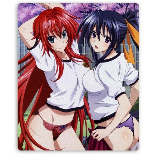 Коврик для мышки прямоугольный High School DxD - Rias Gremory, Akeno Himejima high school dxd rias gremory anime soft breast 15cm pvc action figure model toy sexy girl boy gift japanese